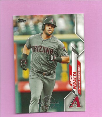 2020 Topps 582 Montgomery Club Foil Stamp #227 David Peralta Diamondbacks