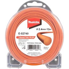 Makita Round Trim Plus Orange Grass Trimmer Line 2.4mm 15m