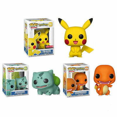 UK FUNKO POP Pokemon Bulbasaur Pikachu Action Figures Collection Kids Toy Gift