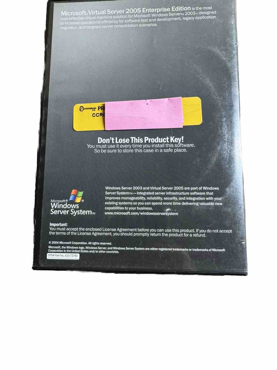 Virtual Server 2005 Enterprise Edition | eBay Virtual Server 2005 Enterprise Edition | eBay