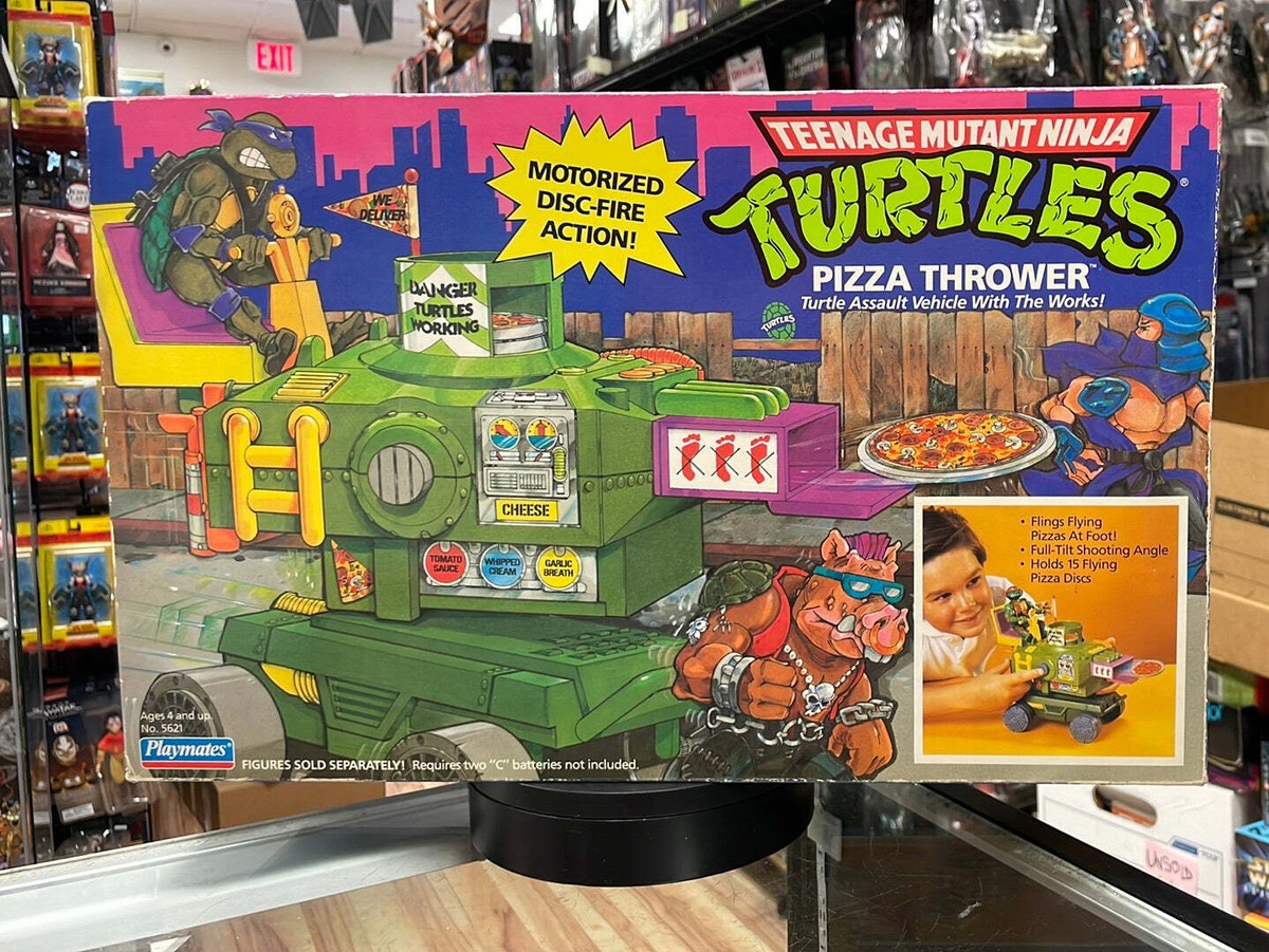 ヴィンテージ　タートルズ　フィギュア　乗り物　THE PIZZA THROWER Teenage Mutant Ninja Turtles Classic Pizza Thrower TMNT 40th