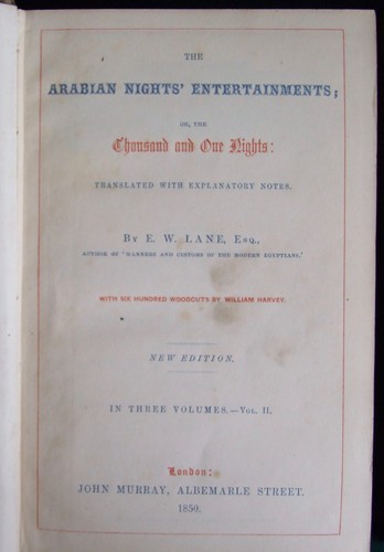 Arabian Nights' Entertainments, 1850, Illustrated 100s Woodcuts William Harvey - Picture 3 of 11