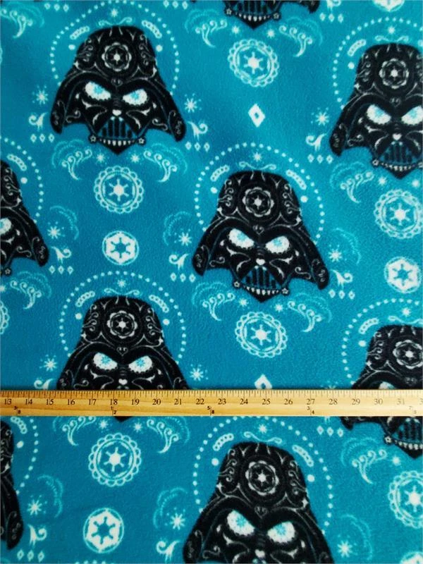 Fleece DISNEY S STAR WARS Printed Fabric DARTH VADER SYMBOLS