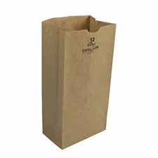 Duro 18412 SOS Bag 40# 100% Recycled Natural Kraft, 500 Piece