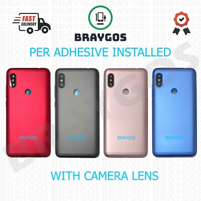 Rear Back Battery Cover For Xiaomi Redmi Note 6 Pro M1806E7TG With Camera Lens