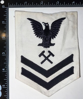 WWII USN Navy Shipfitter Petty Officer 2nd Class Summer White Rate ...