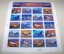 2005 US Scott #3916-3925 37c American Advances in Aviation, Sheet of 20 MNH