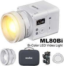 Godox ML80Bi 80W Portable LED Video Light Bi-Color 2800K-6500K 11FX APP Control