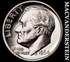 1964 Silver Roosevelt Dime - Choice Gem Proof  Lustrous  No Reserve  #J9776