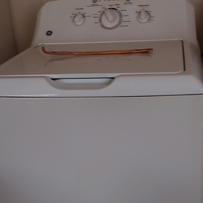 #ad GE Electric Washer amp; Dryer Set Freestanding Top Front Loading White $350.00