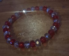 Handmade Black And Red Beaded Bracelet