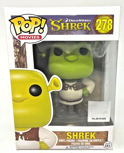 Funko POP Movies SHREK #278 Shrek Vinyl Figure (PopLife Sticker) VAULTED!!