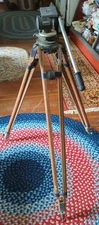 Vintage MILLER Head Wooden Tripod for Cinema Professional Fluid Action