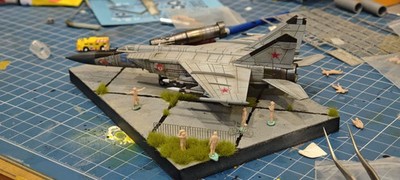 3D Printed 1/144 Scale MiG-25P Detailed Radar and Engine Unpainted Model