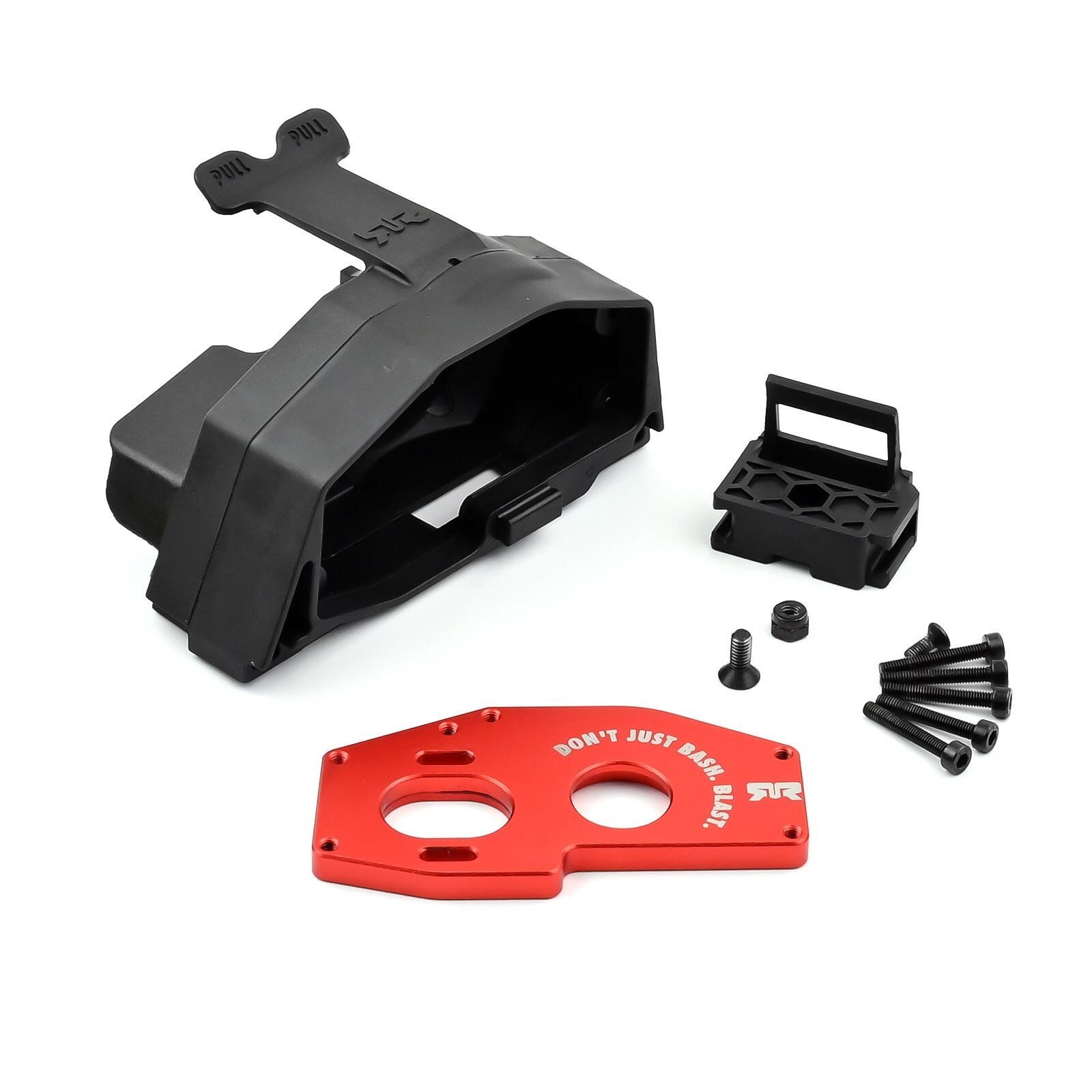 Arrma Aluminium Motor Mount Plate Centre Diff Power Module Plastic Set ARA311192
