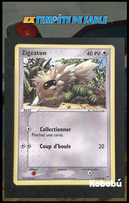 Pokemon Karte Zigzaton 85/100 Ex Sandsturm TDS Block EX FR 1