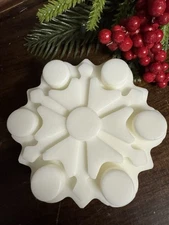 Pepermint Snowflake Soap Set of 3 Christmas Holiday Gift
