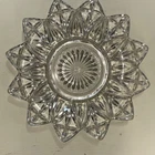 Clear Glass Plate-Federal Petal 6.5in. Vintage Bread Plate
