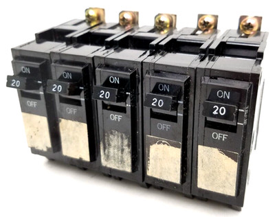 Lot of 5 - THQB1120 GE 20 Amp 240 Volt Circuit Breaker - Next Day Option