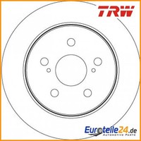 2 St. Bremsscheibe Trw DF8335 FüR Toyota Rav 4 V C-HR Camry