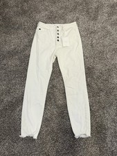 KanCan Los Angeles White High Rise Button Fly Skinny Jeans   Size 9/28   NWT