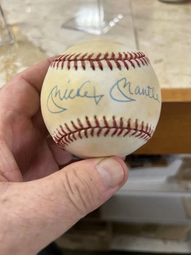 Mickey Mantle Signed Official “Bobby Brown” American League Baseball Goldin COA