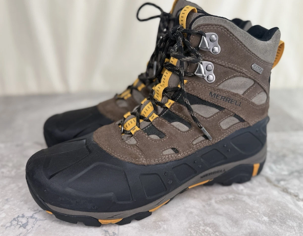 Merrell Snow‎ Bank 2.0 Waterproof Winter Boots Black Neon Green MY55597 Mens 7M Merrell Insulated Boots for Men | eBay main image 3