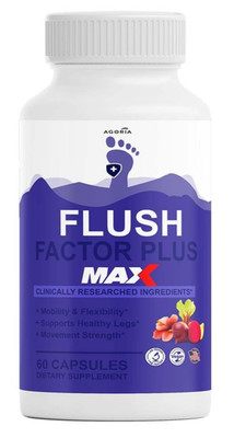 Flush Factor Plus MAX Supplement for Mobility & Gut Support (60 Capsules)