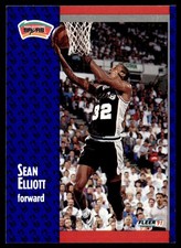 1991-92 Fleer Sean Elliott San Antonio Spurs #185
