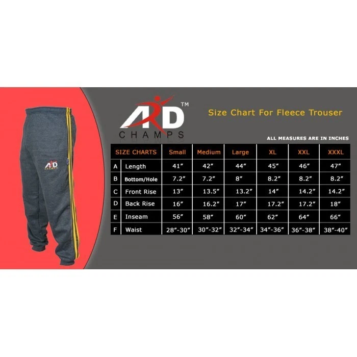 Jogger Size Chart