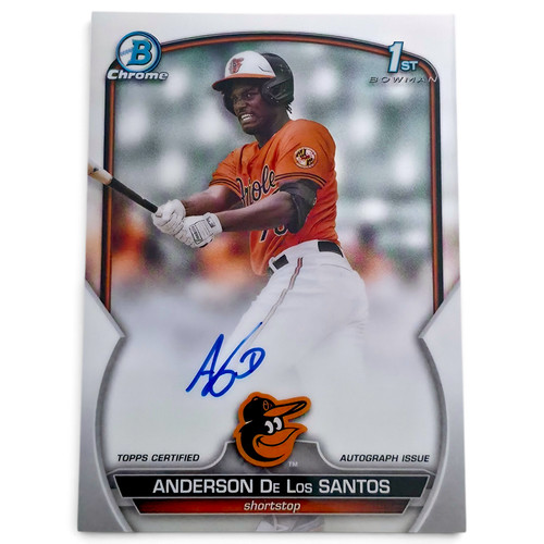2023 Bowman Chrome 1st Auto Anderson De Los Santos Orioles CPA-ADS Autograph