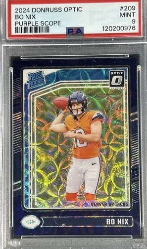 2024 Panini Donruss Optic Rated Rookie **  BO NIX ** #209 Purple Scope💎PSA 9💎