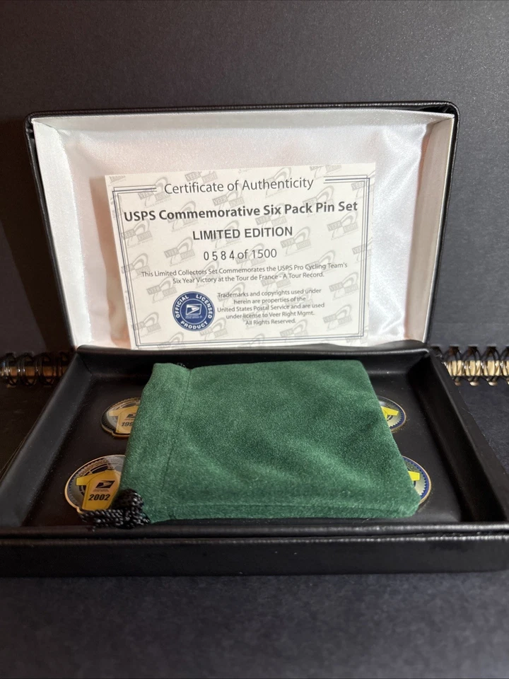 USPS Ciclismo Lance Armstrong Edición Limitada Paquete de Seis Pin Set Foto 4 de 4
