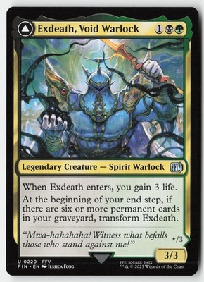 Exdeath, Void Warlock #220 (NM) Final Fantasy FIN Magic MTG
