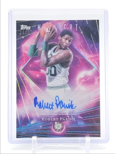 ROBERT PARISH 2025-26 TOPPS MIDNIGHT DARK MATTER MOONRISE AUTO /25 Q3668