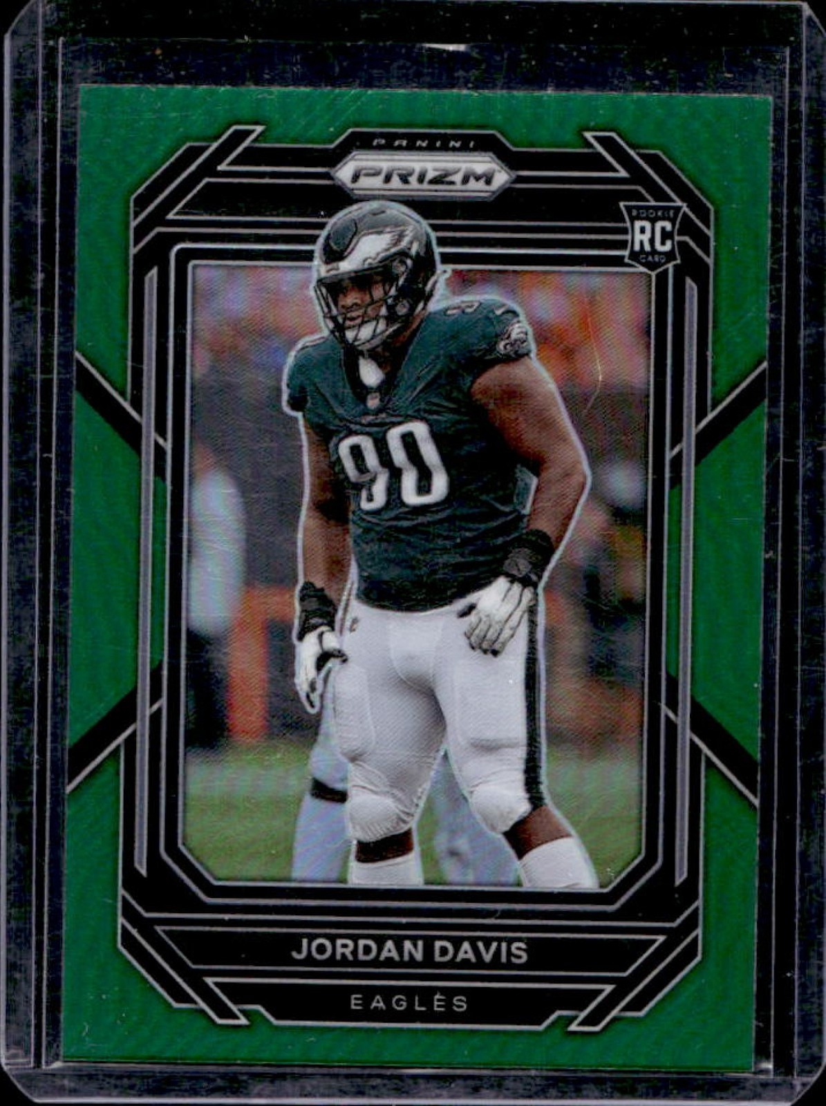 2022 Panini Prizm Jordan Davis RC Green Rookie #371 Eagles