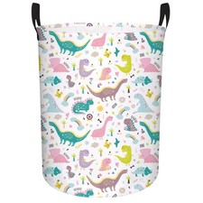 Cute Dinosaur Laundry Basket Baby Nursery Hamper Kids Toy Storage Bin Boys Gi...