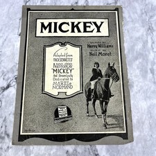 Mickey Photoplay - Harry Williams Neil Moret 1928 Sheet Music TK2-SM