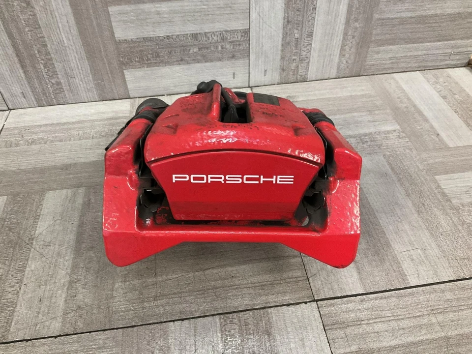 2017-2018 Porsche Macan Front & Rear Brake Caliper Set Red OEM - Image 2 of 4