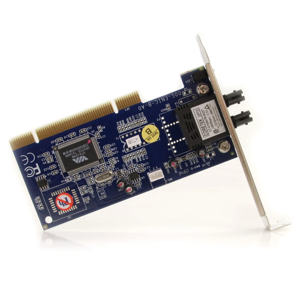 100Mbps PCI Network Adapter Multi Mode ST Fiber Ethernet NIC 2km  - Image 2 of 4