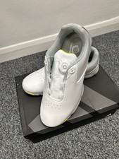 golf shoes 9.5 - Thestron, White with special closure mechanism