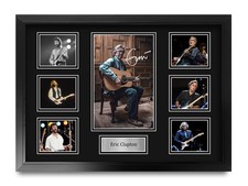 Eric Clapton A2 Framed Artwork Wall Art Autographed Photograph Poster Print
