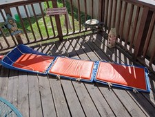 Vintage Meadowbrook Toboggan - Folding Rescue Snow Sled RARE 