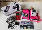 Working NES Nintendo Game Boy Lot Original & Advance w/ Carrying Case & 11 Games