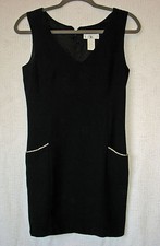 RAMPAGE Lined Back Zip Little Black Dress Size 7