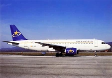 Postcard Airline IBERWORLD Airbus A320-214 EC-GZD CC7.