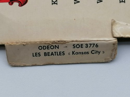 LES BEATLES 1965 FRENCH EP KANSAS CITY MOE 21.003 WITH TAB FRANCE - Imagen 3 de 9