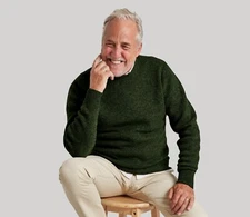 Fully Fashioned Shetland Crew Neck Jumper