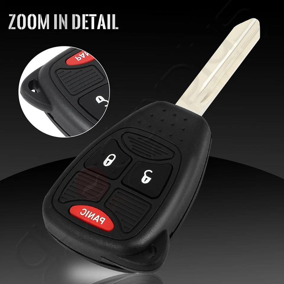 2 Llavero de coche remoto para Dodge Durango Nitro 2004 2005 2006 2007-2010 botones Foto 3 de 4