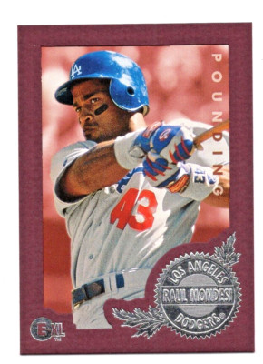 Raul Mondesi 1996 E-Motion XL Base #212 LosAngeles Dodgers Baseball Trading Card